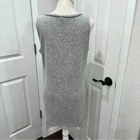 White House Black Market Sleeveless Sweater Dress w fragile beading at neckline - Picture 2 of 8